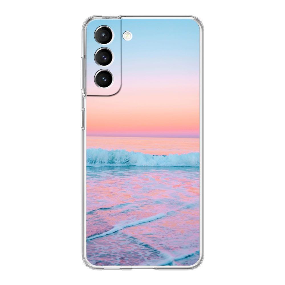 Морская синь Пляж Небо Прозрачный Силиконовый Чехол Для Телефона Для Samsung Galaxy S23 S22 5G S20 Ultra S21 FE 5G S10E S9 S8 S10 Plus Мягкая Крышка