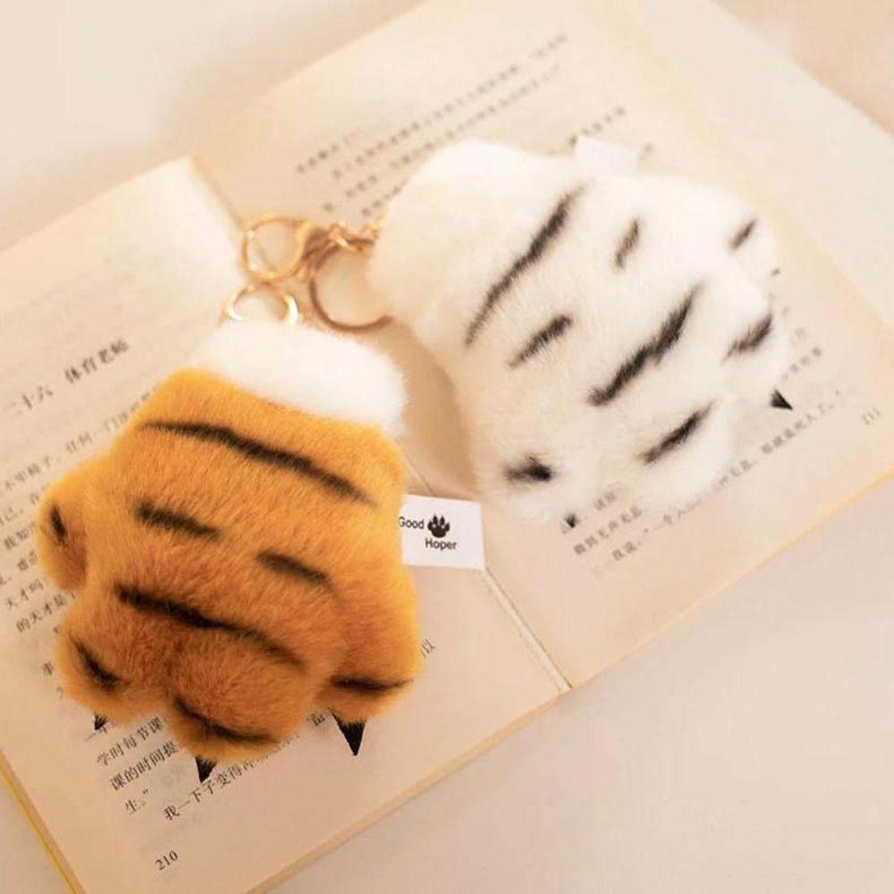 Claw Plush Tiger Claw Plush Pendant Paw Holder Tiger Plush Toy Bag Decoration