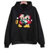 Счастливого Рождества Толстовка с принтом Минни Маус Диснеевский мультяшный костюм Харадзюку Мужская Женская Повседневная Толстовка Топ с круглым вырезом