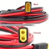 3 м/9,8 фута/118 дюймов XT60 Кабель-удлинитель для солнечной панели 12AWG Комплект кабелей-удлинителей для солнечных панелей с разъемами "мама" и "папа" для автодома, электростанции