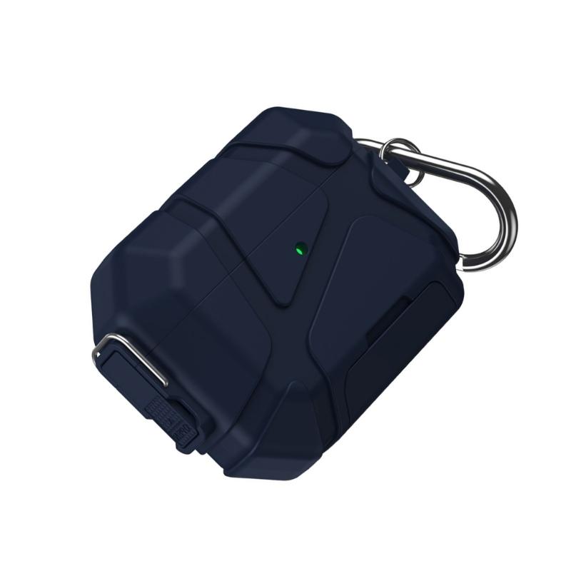 Защитный чехол для наушников с надежным замком и подставка для телефона 2 в 1 для Pods Pro3 со светодиодной индикацией зарядки