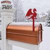 Запасной флажок для металлического почтового ящика Talos, Декоративный знак-кол с драконом, Украшение в форме крыла для украшения уличного почтового ящика