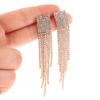 S925 Silver Needle Classic Shiny  Earrings Ladies Exaggerated Long
