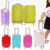 Plastic Photo Props Scene Model Doll Trolley Trunk Miniature Luggage Dolls Accesories Playing House