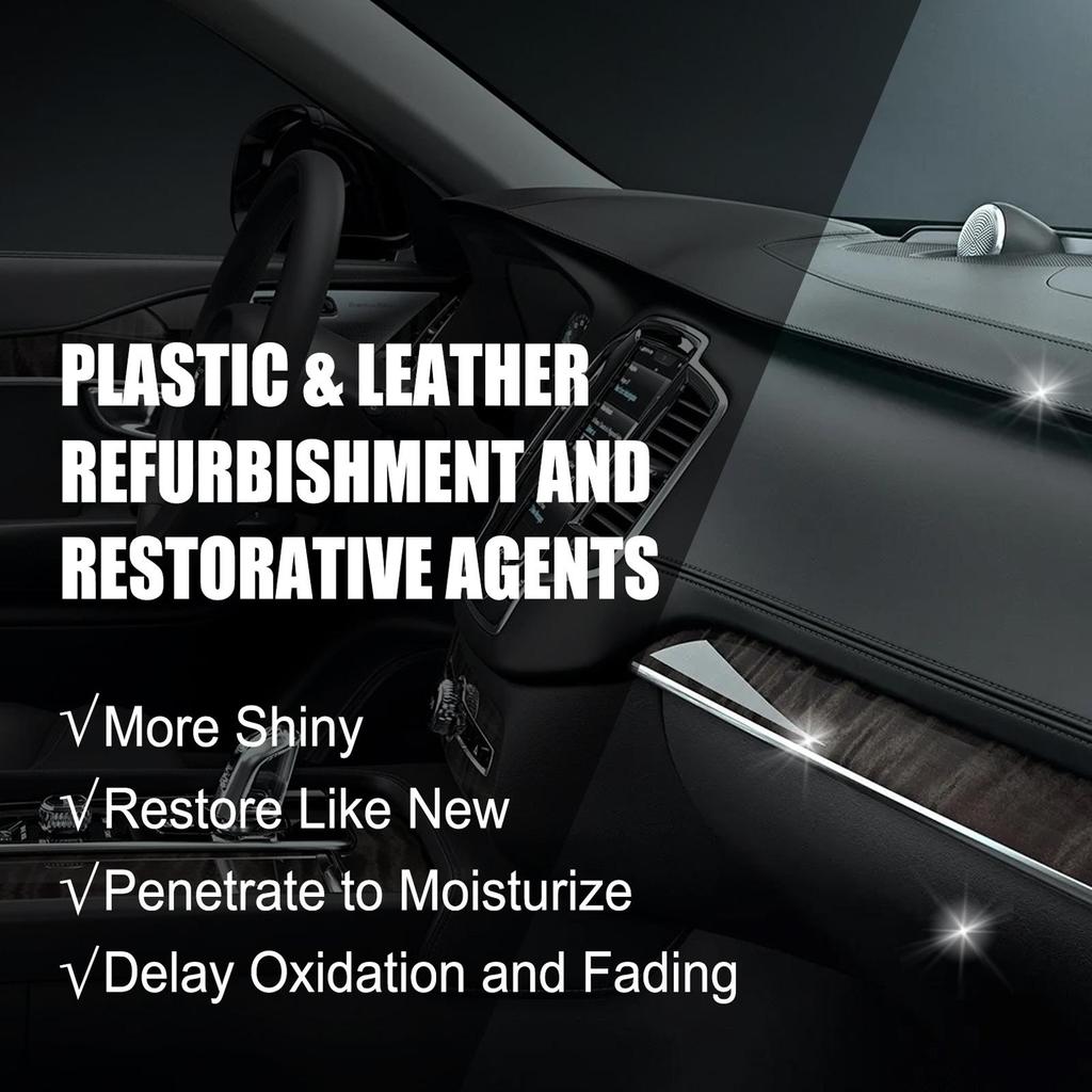 Пластиковый реноватор для салона автомобиля, запасные части, жидкий воск для кожи, полироль для восстановления пластика, очиститель-спрей, аксессуары S3 HGKJ