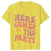 Team Bride Group T-Shirts Girls Single Farewell Bachelorette Party Shirt Woman Favor Bridal Party Tops Here Comes The Party Tees