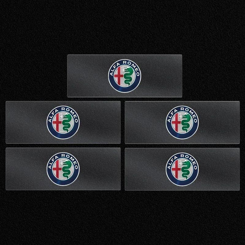 MQHWD1 Car Interior Sticker Central control Decals Emblem Badge For Alfa Romeo 156 159 147 4C 8C 166 Giulia Giulietta Mito Stelvio