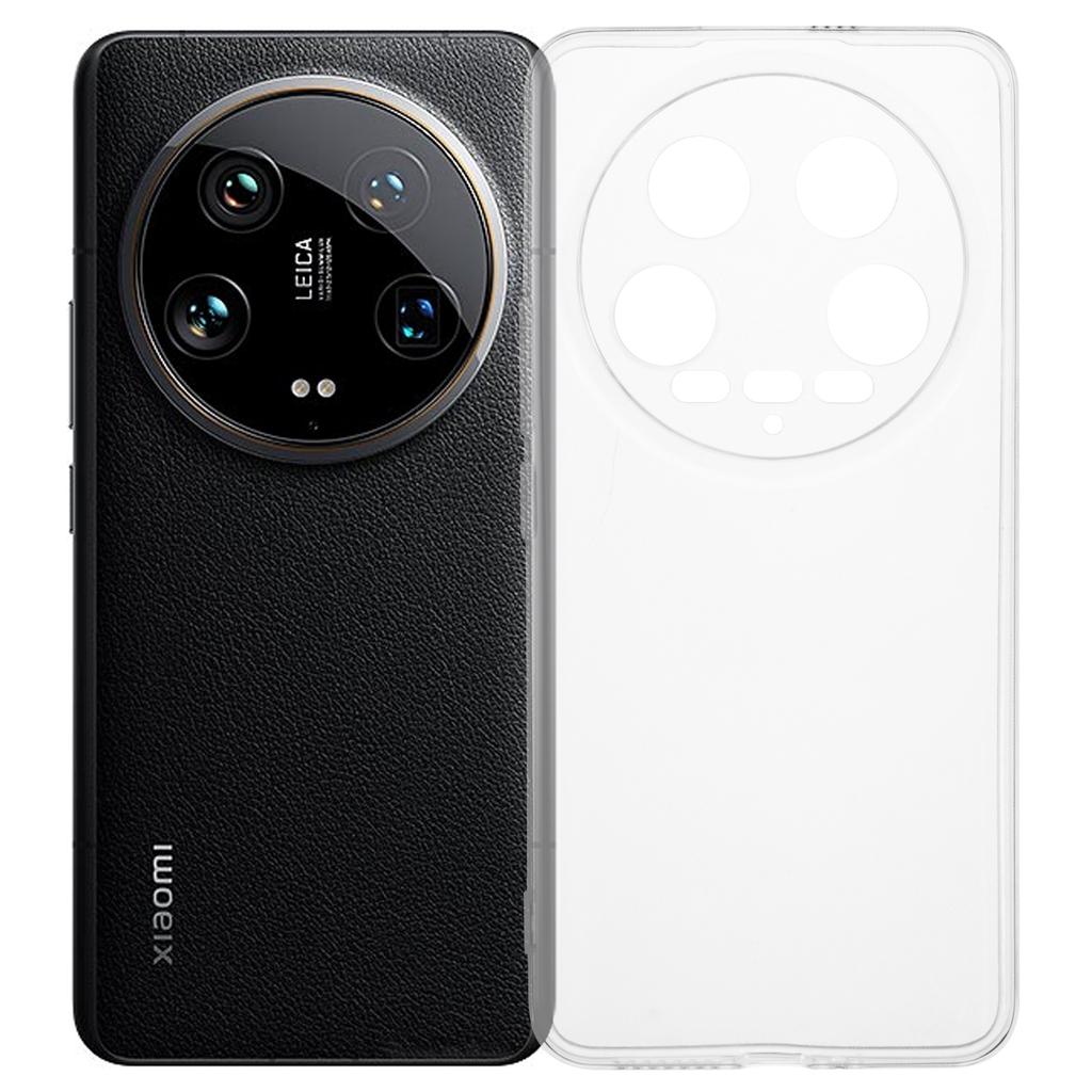 For Xiaomi 14 Ultra TPU Case Watermark-Free Glossy Anti-scratch Clear Phone Cover