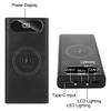 Съемный 5 Вт 10 Вт 22,5 В QC3.0 ЖК 6x21700 Аккумулятор для Корпуса Power Bank для Корпуса