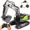 Yitong Radio-Controlled Excavator, September 2020 Model, Alloy Edition, RC Excavator, 2.4GHz Wireless, 22-Channel Power Shovel, Swivel, Equipped with