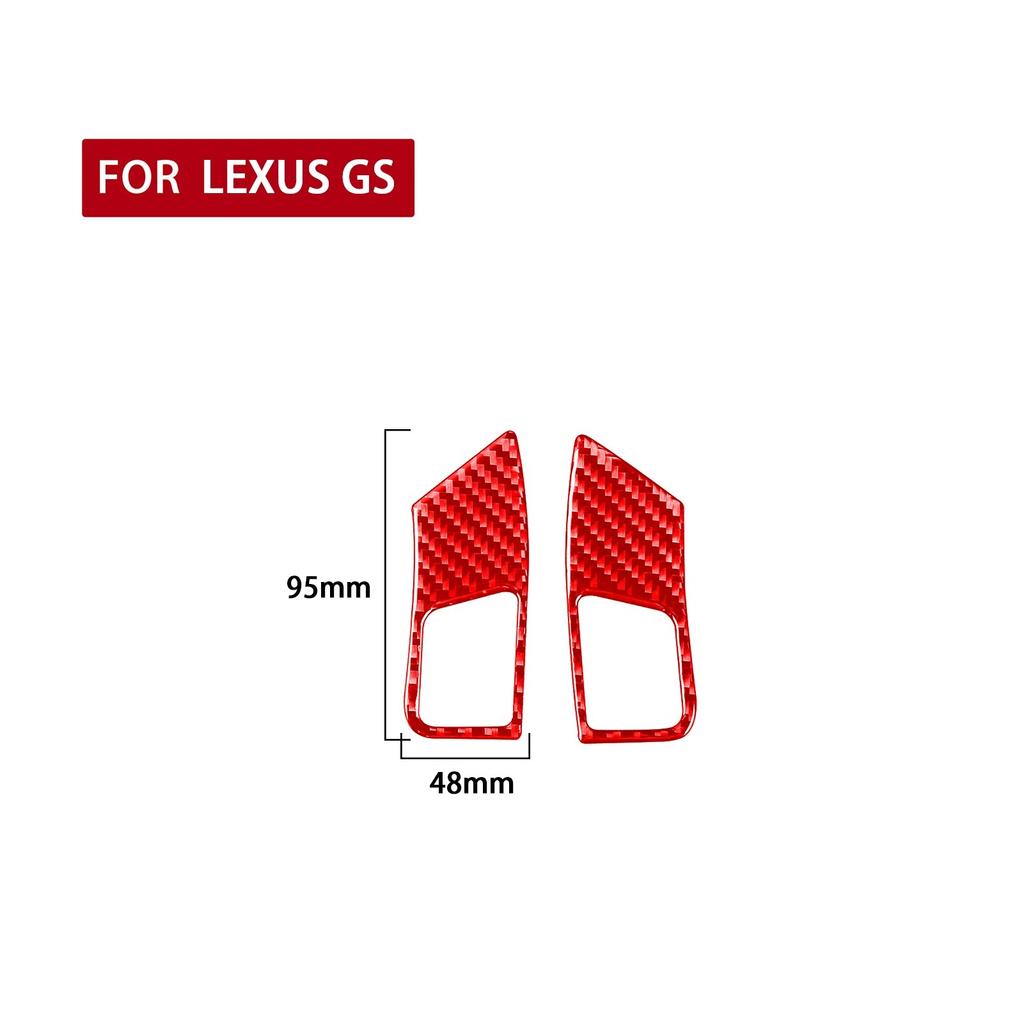 For Lexus GS 2006-2011 Car Steering Wheel Decoration Cover Sticker Decal Trim Auto Accessories Interior Carbon Fiber