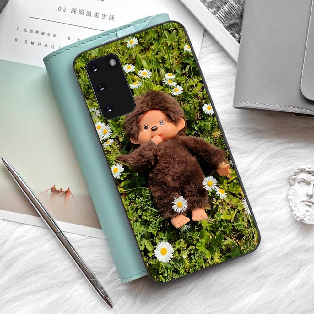 Cute Cartoon M-Monchhichi Phone Case For Samsung S 24 Fe 25 Ultra Plus 20 Lite 21 30 22 23 24 22 Ultra 5G Fundas