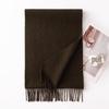 DayApril Women's Pure Wool Tassel Scarf