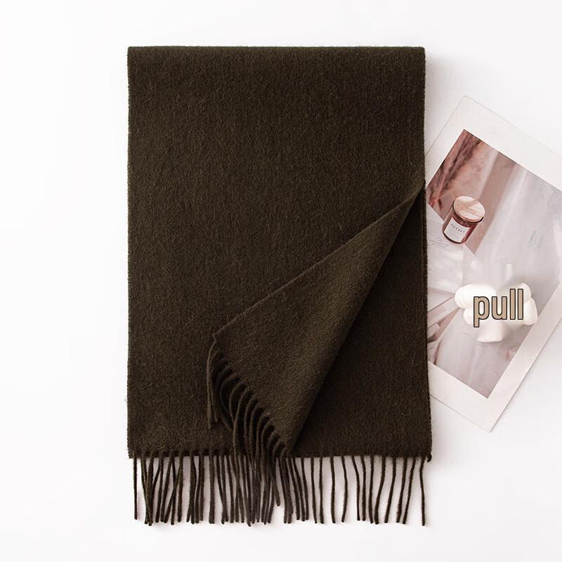 DayApril Women's Pure Wool Tassel Scarf