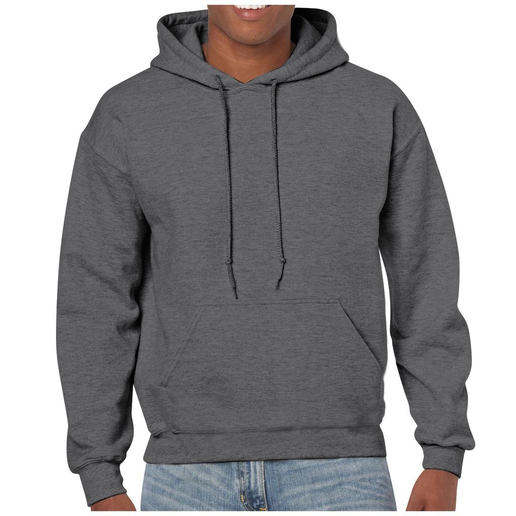 И зимний мужской свободный большой свитер с капюшоном однотонный повседневный свитер