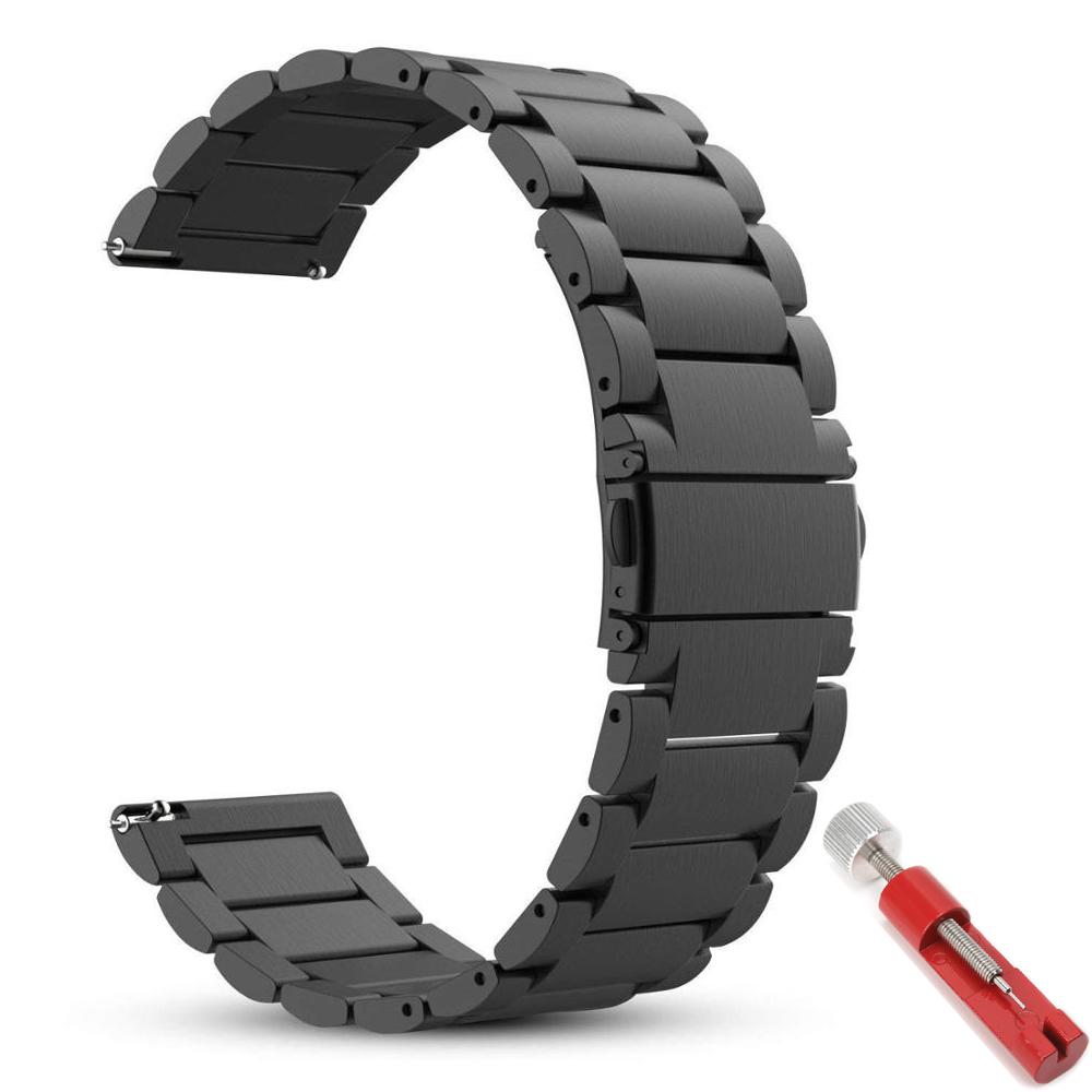 20 мм/22 мм ремешок Для Amazfit GTS/2/3/4/2e/GTS2 Mini/GTR2/2e/stratos/3/4/47 браслет для часов из нержавеющей стали correa Amazfit bip ремешок