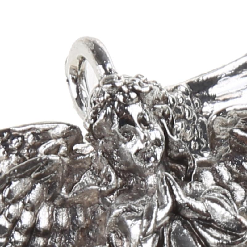 Античное серебро Подвеска-шарм Ангел для DIY изготовления ювелирных изделий Ожерелье Браслет Ручная работа Потертые ангелы 6 крыльев