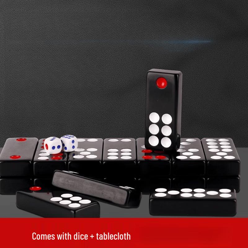 Большой набор для игры в домино Пай Гоу, черный