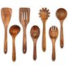 4-8 шт. Деревянная кулинарная ложка Натуральный материал Набор кухонных лопаток Набор кухонной утвари Дом