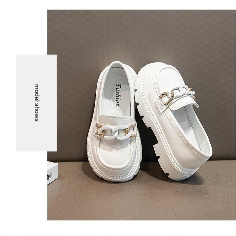 Spring and Autumn New Fashion All-match Girls Soft Sole Casual Leather Shoes