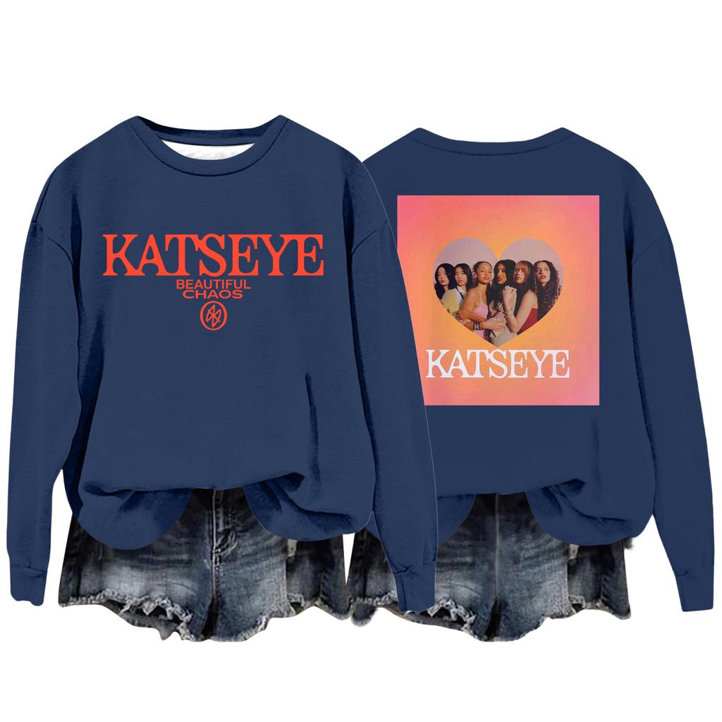 Women's Fashion Casual Long Sleeve Loose Printed Sweatshirt