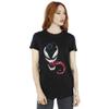 Marvel Womens/Ladies Venom Face Cotton Boyfriend T-Shirt