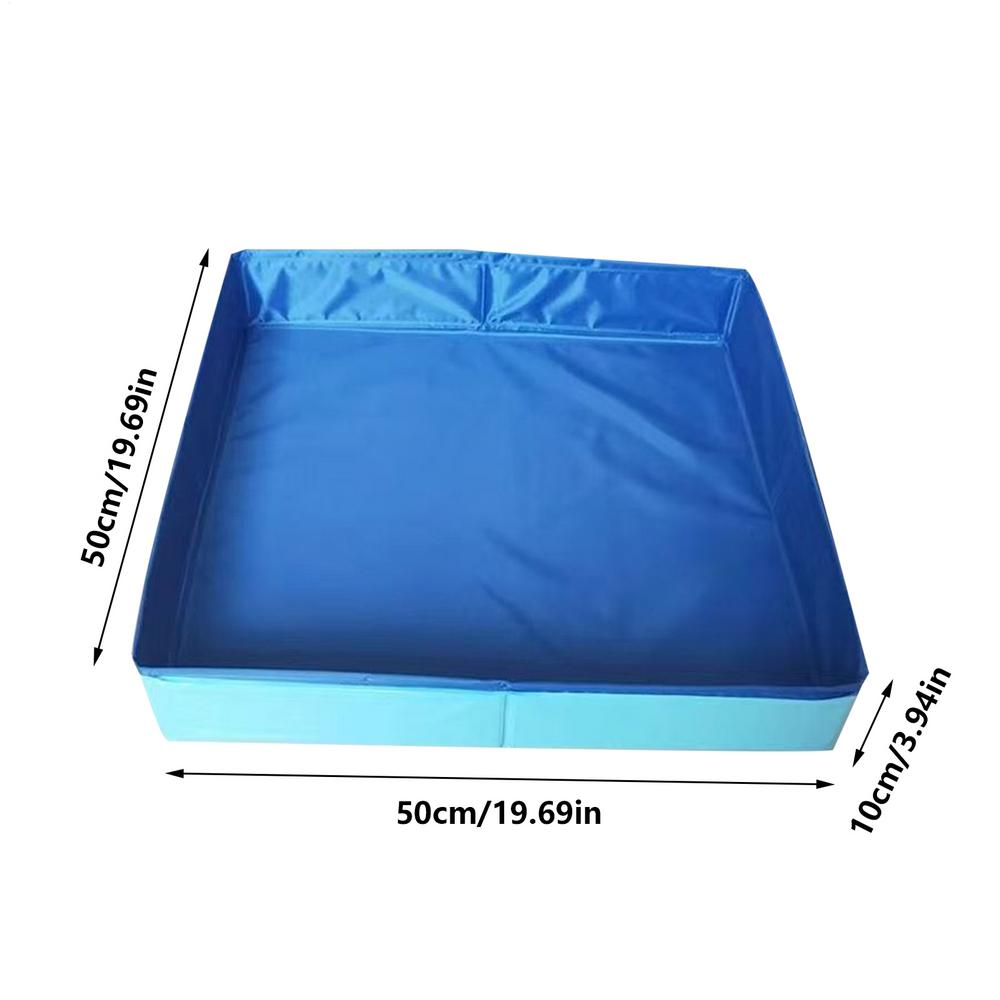 50*50cm PVC Folding Pet Swimming Pool Portable Yard Bathing Tub For Cat And Dog Swimming Pool Non Inflatable Dog Play Pool