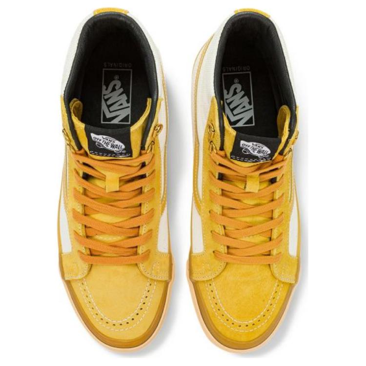 Vans OG Sk8-Hi LX Обрезки ткани Коричневые Унисекс Кроссовки VN0A4BVBBRO