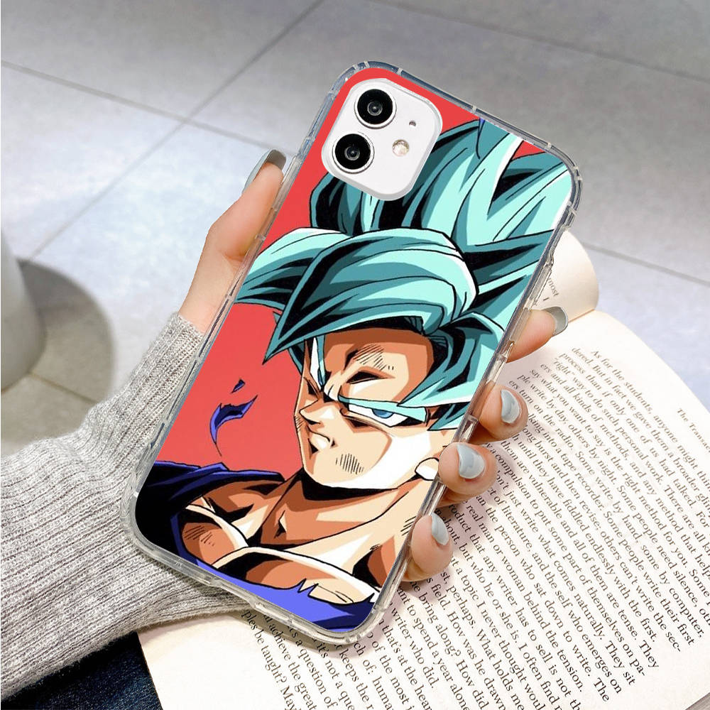 Чехол для Samsung A04 A14 A23 A34 A54 M23 M33 M52 M53 Realme 10 9 C30S C35 C55 VIVO Y02S Y21 Y51 X80 Pro Прозрачный чехол WI46 Dragon Ball Goku