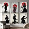 Retro Japan Samurai Zen Bushido Poster Prints Canvas Painting Anime Game Wall Art Picture For Living Room Home Decor Cuadros