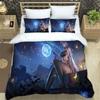 Genshin Impact Element Duvet Cover Set 3 Pieces Cartoon Bedding Set Bedroom Dormitory Soft Single Double Duvet Cover For Boys