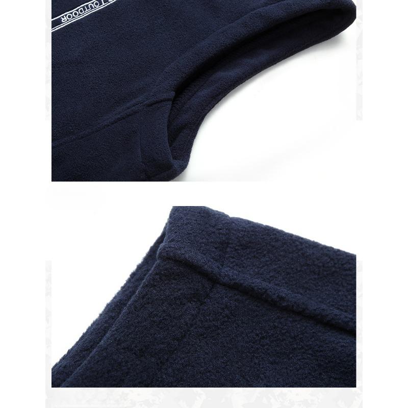 Fleece Vest Men's Outdoor Vest Casual Thin Fleece Autumn and Winter Sleeveless Wool Sports Vest Plus Size Thick Warm Coat