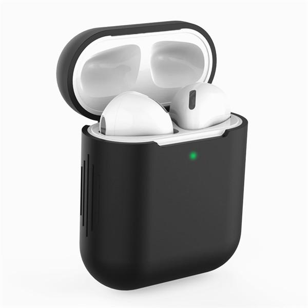 Силиконовый защитный чехол для наушников Airpods, универсальный чехол с защитой от падения 1, 2 поколения