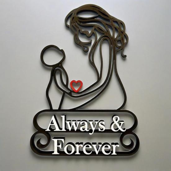 Настольная скульптура, украшение ко Дню матери, креативная форма, украшение для связи матери и ребенка, отдельно стоящая скульптура