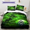 Rosi Schneeleopard Horse Pattern Bedding Set Quilt Cover Pillowcase Home Decor Gift (1 * duvet cover + 2 * pillowcase, without core)