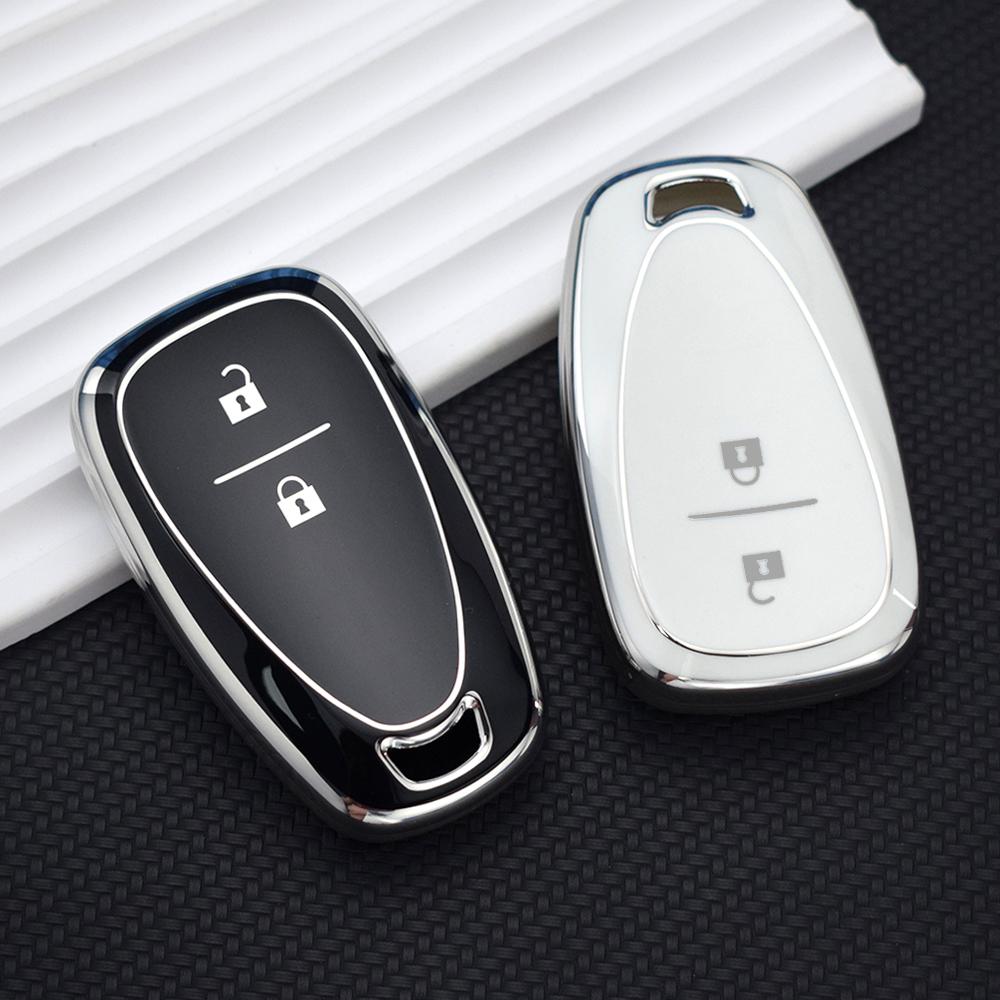 2 кнопки TPU дистанционный ключ автомобиля оболочка для Chevrolet Cruze Malibu Camaro Equinox смарт-брелок протектор аксессуары