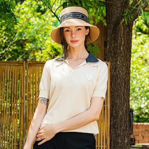BENECIA12 Double Collar Beige
