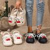 Fashion Cartoon Hole Shoes Women Wear Breathable and Non-smelly Feet Heightening Beach Sandals Thick-soled Non-slip Bag Head Slippers