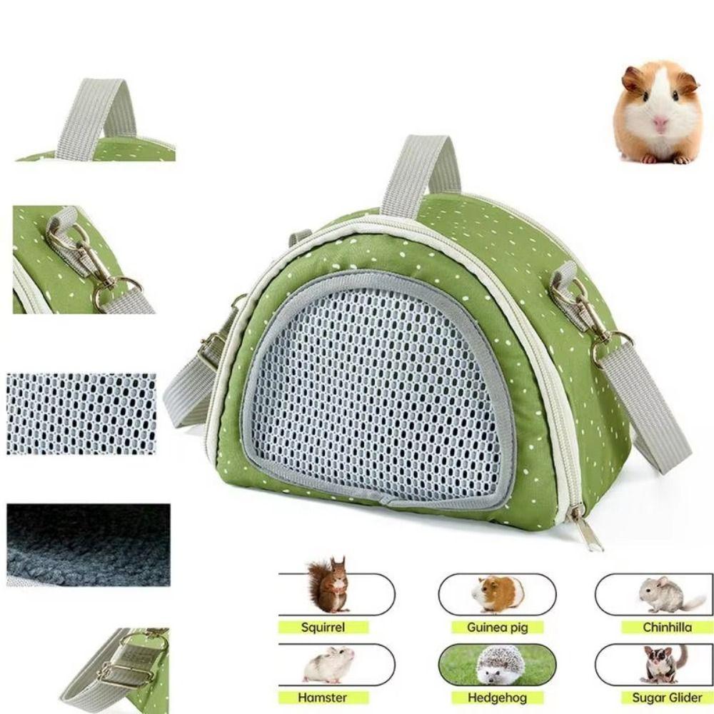 Adjustable Shoulder Strap Travel Hamster Tote Bag Breathable Hamster Backpack  Guinea Pig