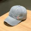 Sunshade Frayed Denim Baseball Cap Sunscreen Distressed Blue Casquette Unisex Retro Peaked Hat  Men