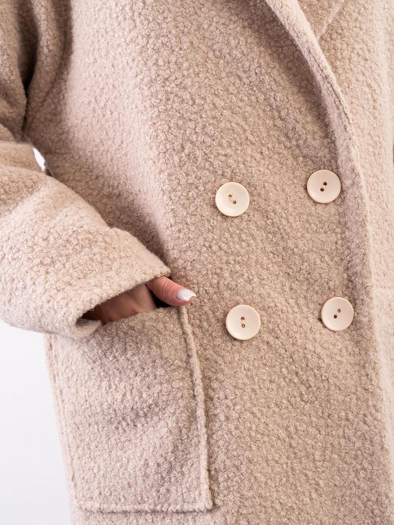 Bouclé Coat with Patch Pockets ISSA PLUS