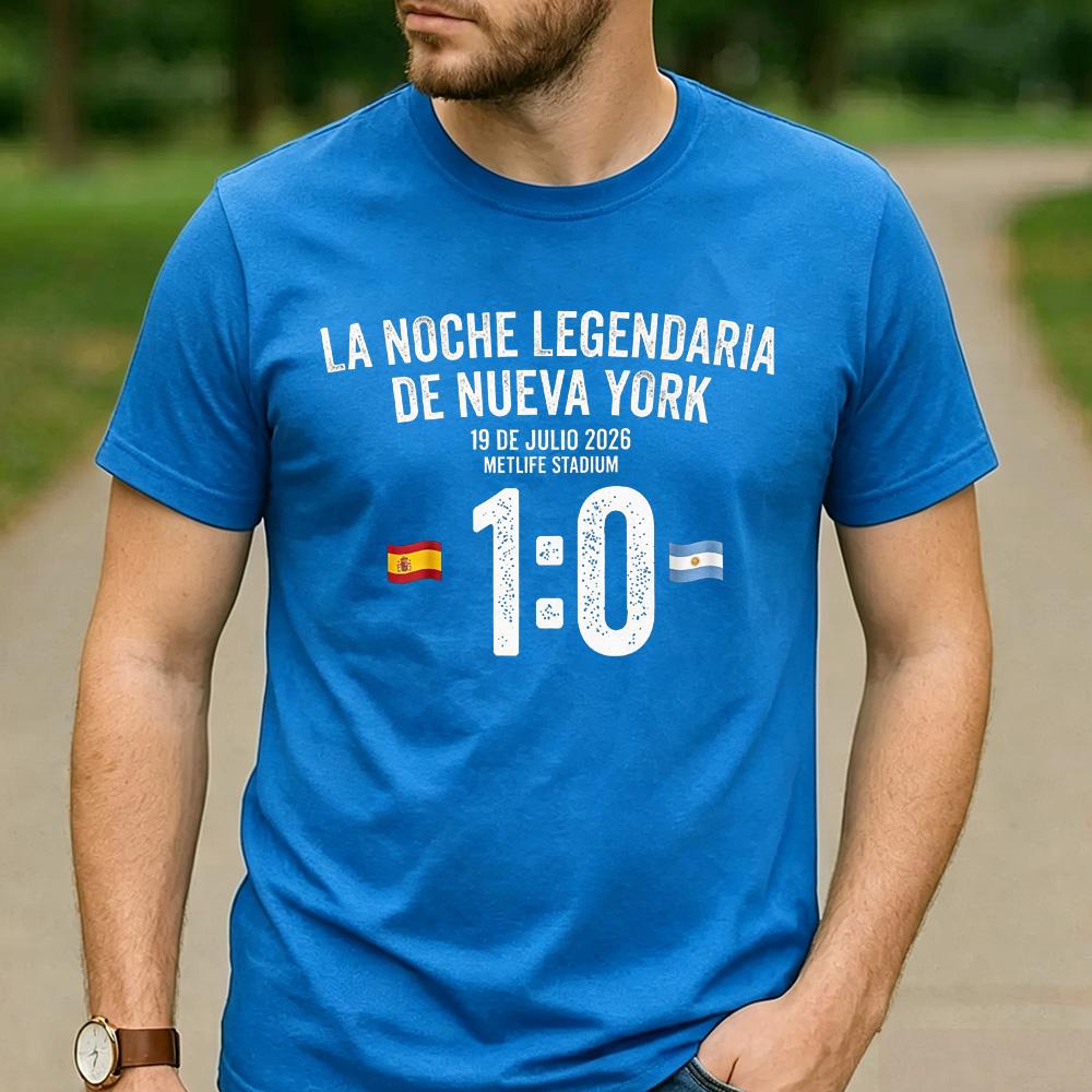 10 Spain vs Argentina Graphic Print Cotton T Shirt Unisex Unisex Unisex Crew Neck Short Sleeve Sports Match Streetwear Daily Tops