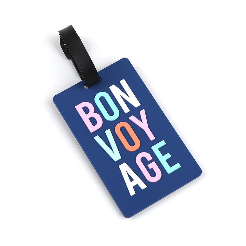 1pc Cartoon Animal PVC Luggage Tag Women Men Holiday Travel Accessories Suitcase Tags Name ID Address Lable Travel Luggage Tags