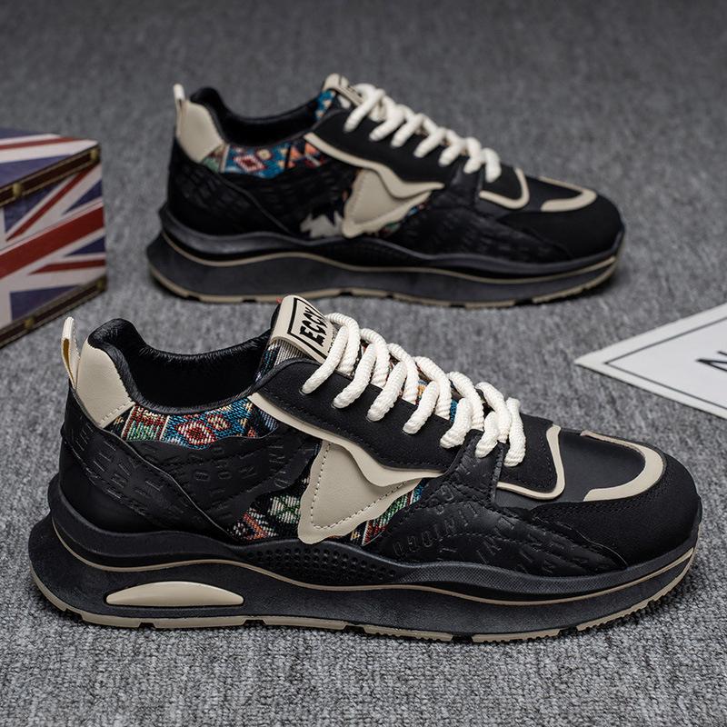 Весенняя мужская обувь новая дышащая обувь мужская трендовая универсальная обувь на платформе спортивная обувь повседневная беговая модная обувь