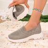 Fashion Breathable Mesh Platform Sneakers Women Summer Slip-On Comfort Soft Sole Sports Shoes Ladies Flat Heel Non-Slip Casual Shoes