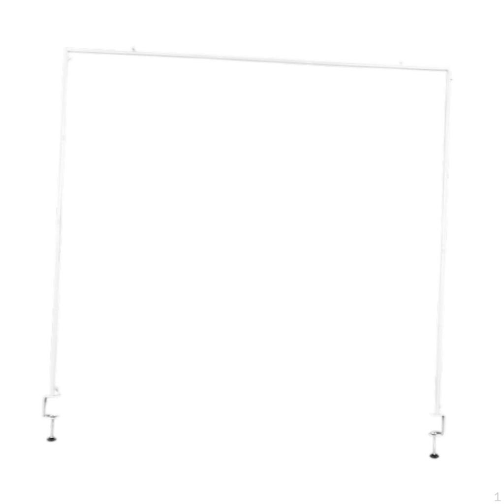 Over The Table Rod Stand with Clamps Assembly Required Heavy Duty Holder Metal Balloon Arch