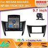 9,7-дюймовый вертикальный экран Tesla автомобильное радио для NISSAN NAVARA NP300 FRONTIER 2017 GPS навигация мультимедийный плеер Carplay 2 Din