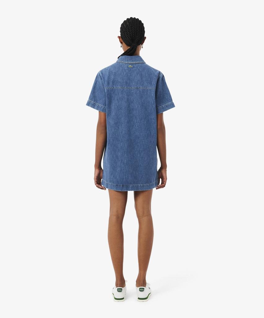 Lacoste Women'S Denim Polo Dress Ef0192-56G 36L