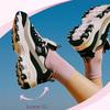 Skechers Женские ретро кроссовки-папы на толстой подошве с пандой