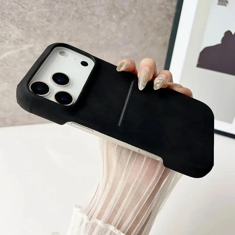Модный милый чехол из ПУ-кожи с рисунком собаки, тонкий чехол для iPhone 17 Pro Max Air 16 15 14 13 12 Plus, слот для карты, зажим, ударопрочный жесткий чехол